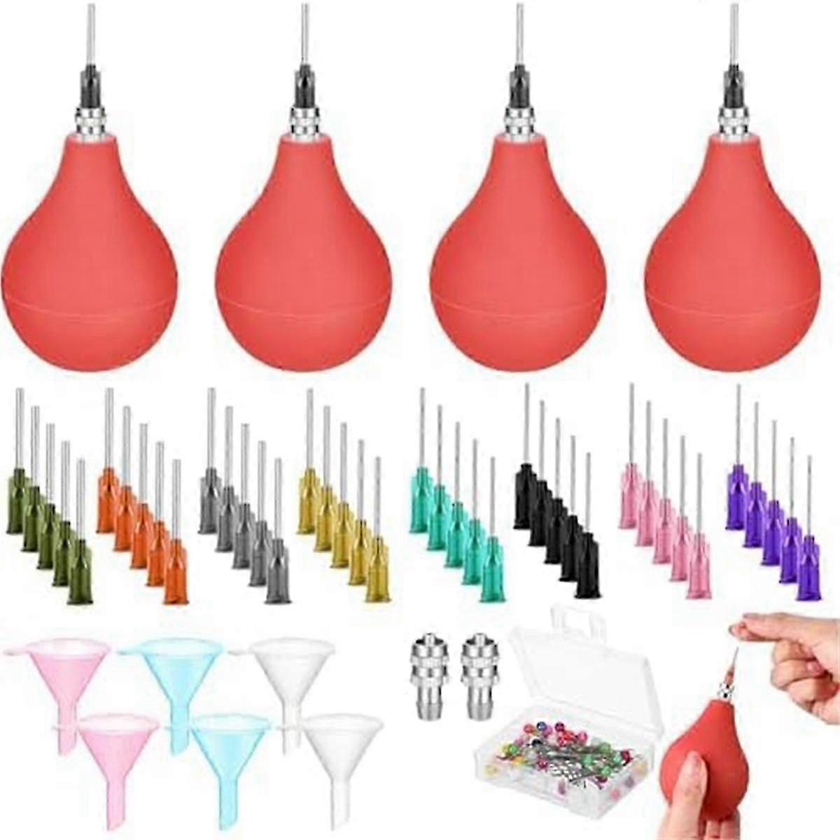 Pottery Tool Supplies, Precision Tip Applicator For Needle With Fill Funnel 3 Oz Clay Glaze Squeeze