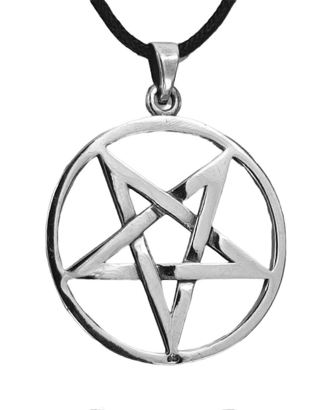 Pentagram 138 with Snake Chain - Silver