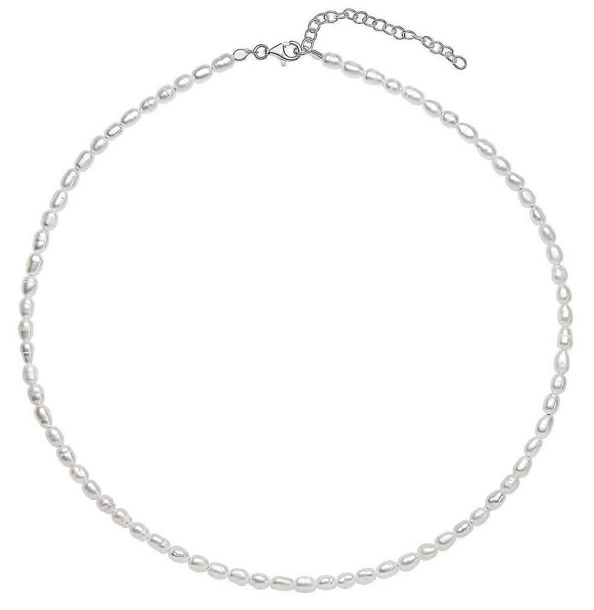 Beginnings Reisperlenkette - Silber/Weiß