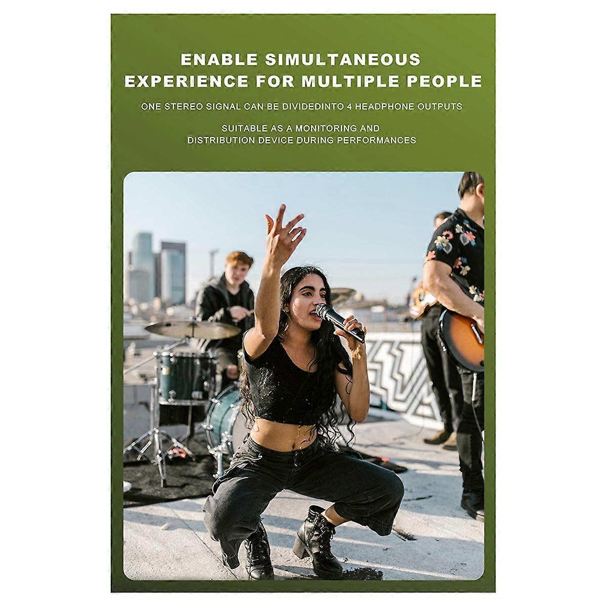 Headphone Amplifier Stereo Sound System 4 Channel AloneControl Volume