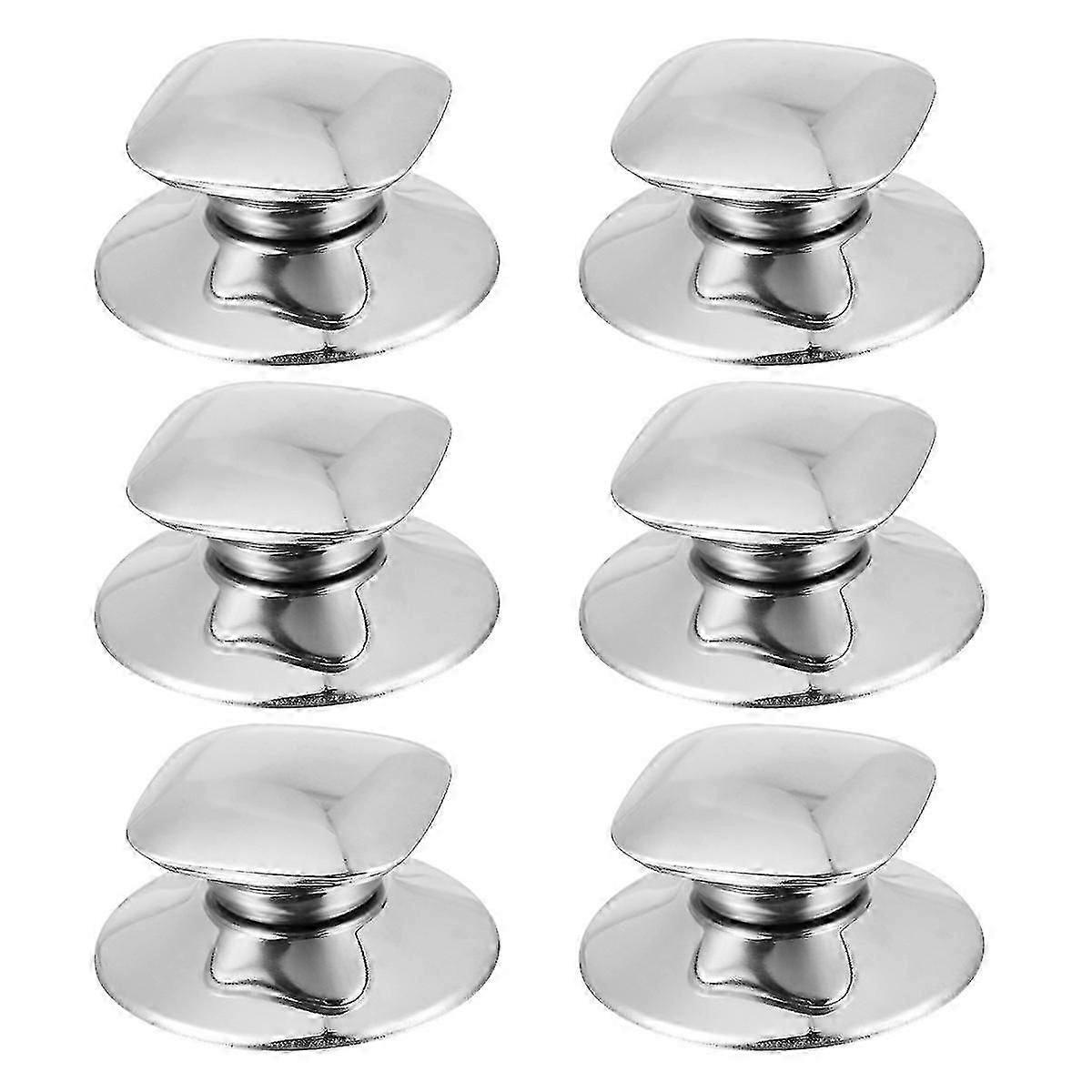 6PCS flat pot lid replace the knob grip