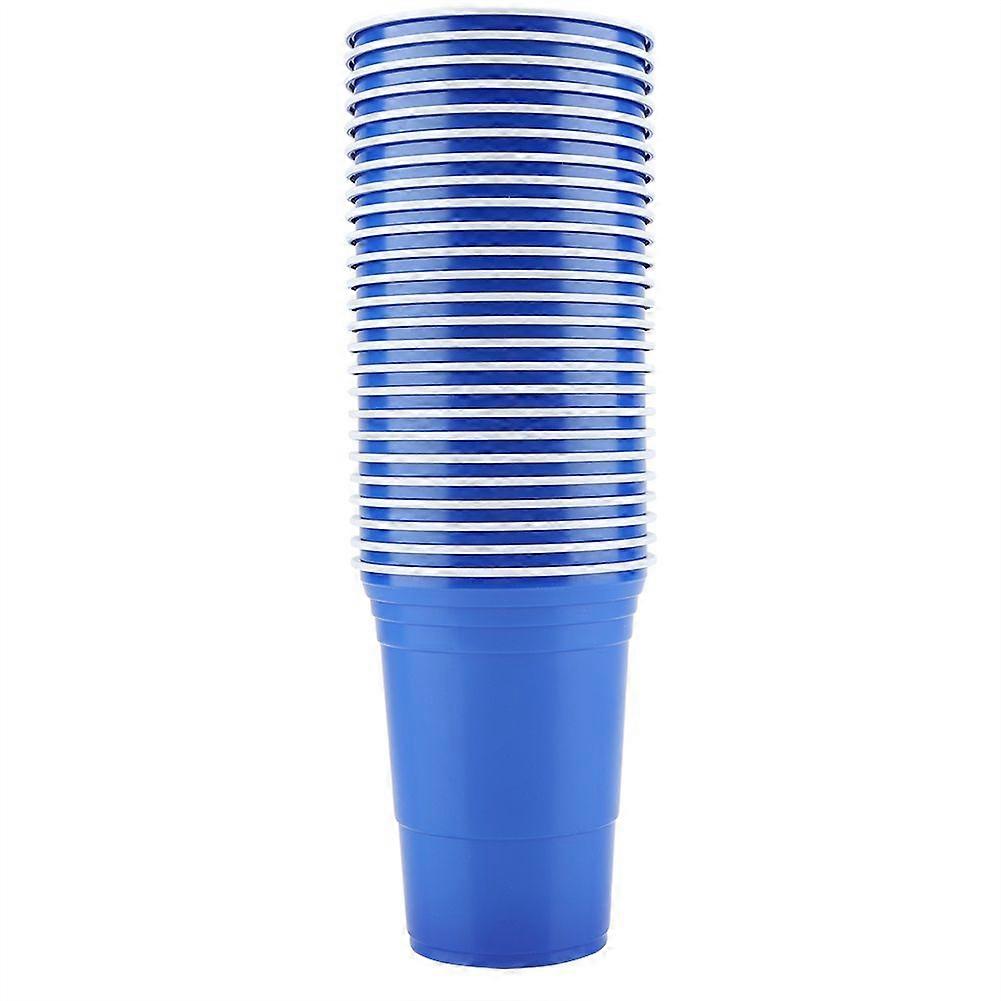Beer Pong Set Beer Pong Drinking Game Set Beer Pong Cups-25 Cups(Blue)