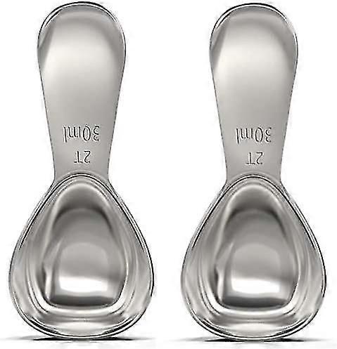 Cuillère à café en acier inoxydable (2 cuillères à soupe, 30ml) argent
