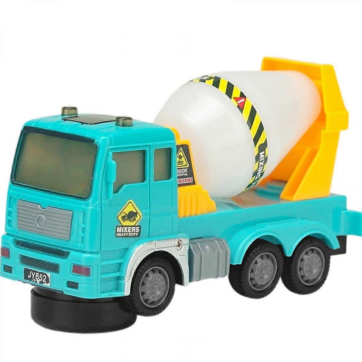 Alloy construction engineering vehicle toy stacker, heavy duty roller, heavy transport vehicle, engineering mixer set for kids boys