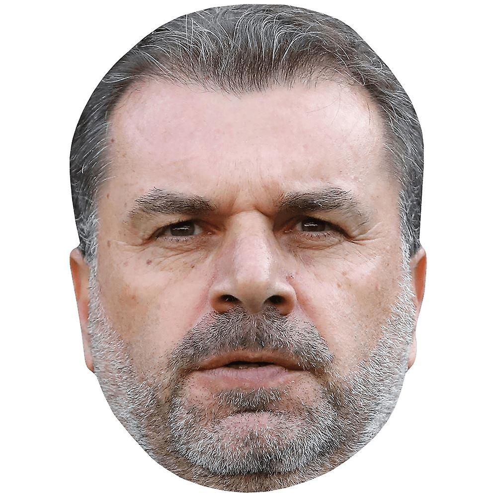 Ange Postecoglou (Beard) Celebrity Mask, Flat Card Face