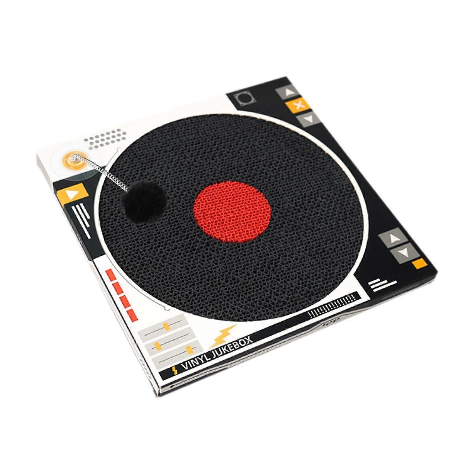 Cat Scratch Pad Thickened with Bouncing Ball for Indoor Cats Kitten Training black