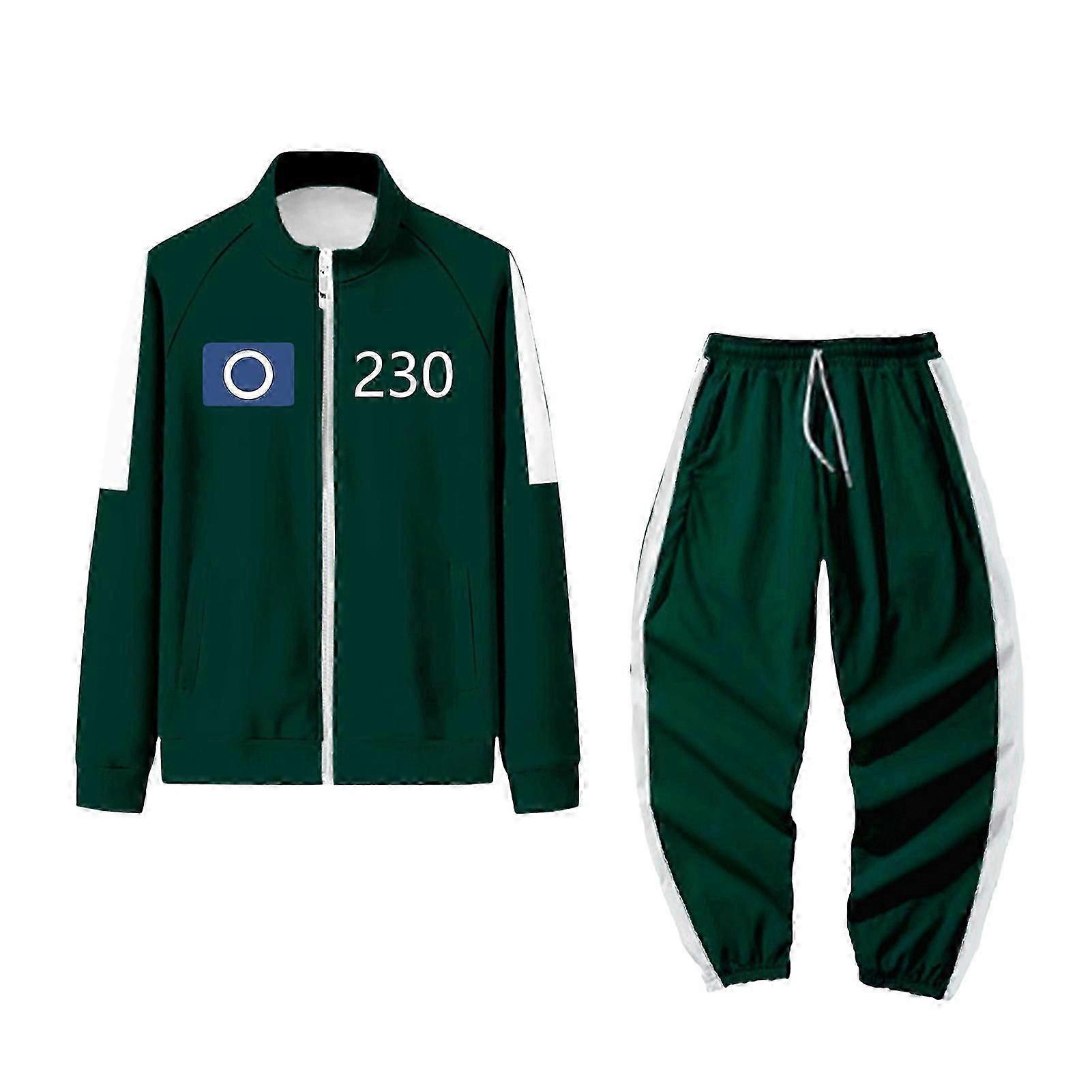 زي ألعاب الحبار ، بدلة رياضية لألعاب الحبار ، مجموعة أزياء الألعاب الشعبية الكورية ، للجماهير ، تأثيري وأحداث ذات طابع خاص ، 456 زي ألعاب الحبار للبالغين