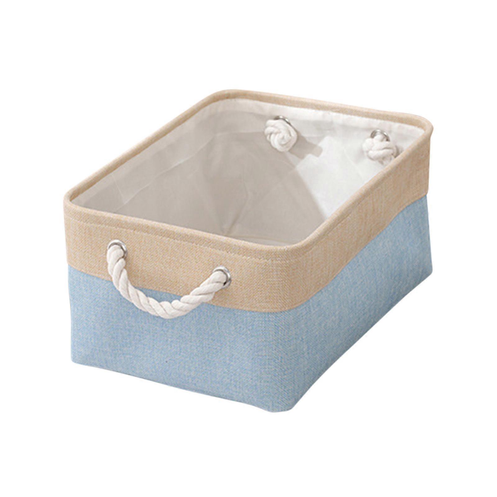 2025 Popular Linen Dualss Color Fabric Storage Basket PUW0519