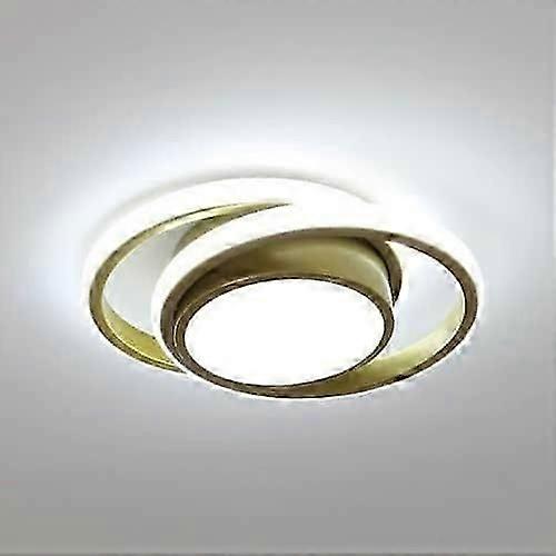 Garhrstore Modern Led Ceiling Light, 26w 2500lm Simple Design Ceiling Light, Round Metal Ceiling Lamp For Bedroom, Living Room, Hallway, Study, Cool W