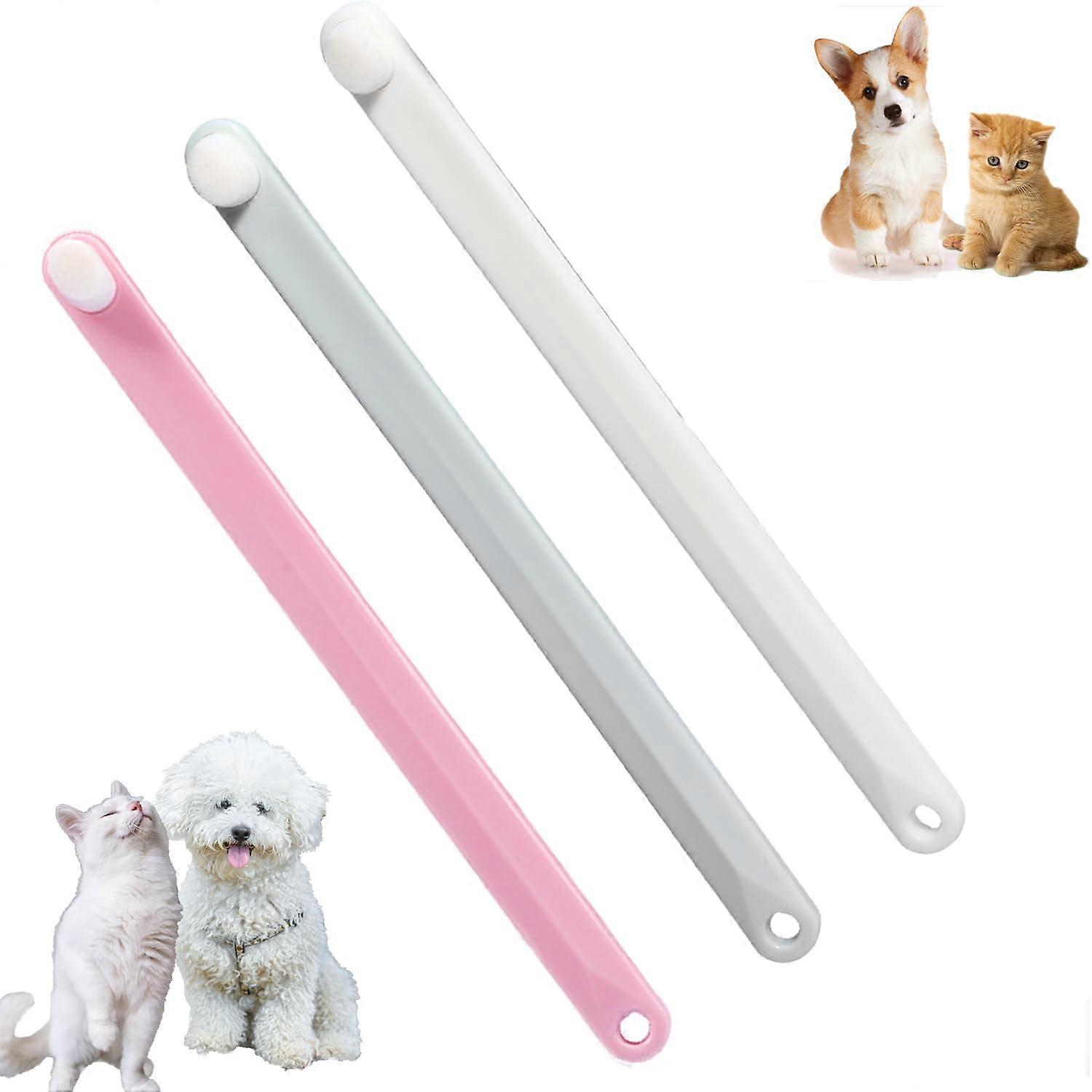 3 Pack Soft Micro Nano Bristle Toothbrushes for Dog Teeth Cleaning Small Size