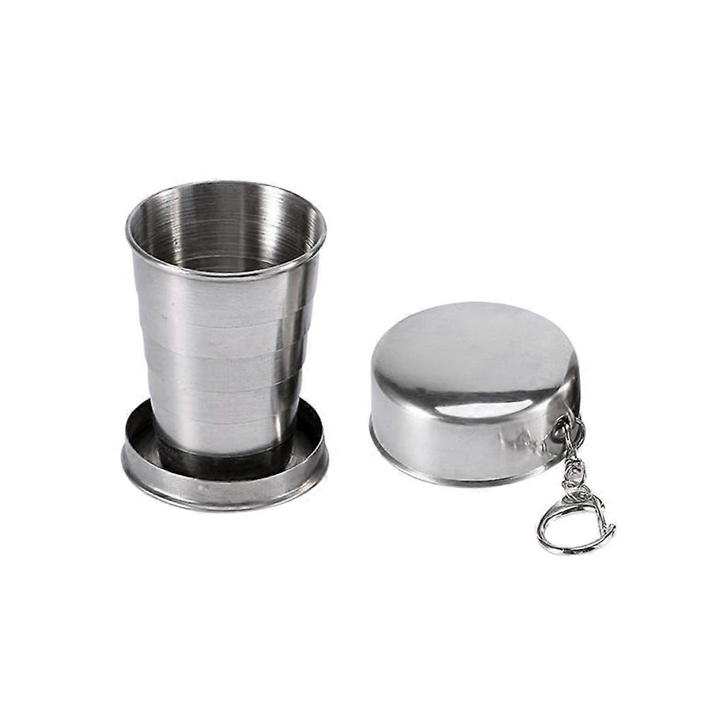 75ml 150ml 250ml Folding Stainless Steel Cups Retractable Cup Outdoor Camping Travel Portable Cups Teaware Tea Coffee Cup