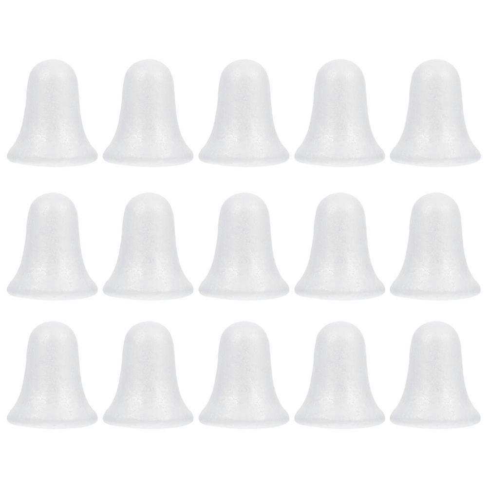 15Pcs Solid Bell Shape Pendants Xmas Tree Hanging Ornaments DIY Xmas Decor