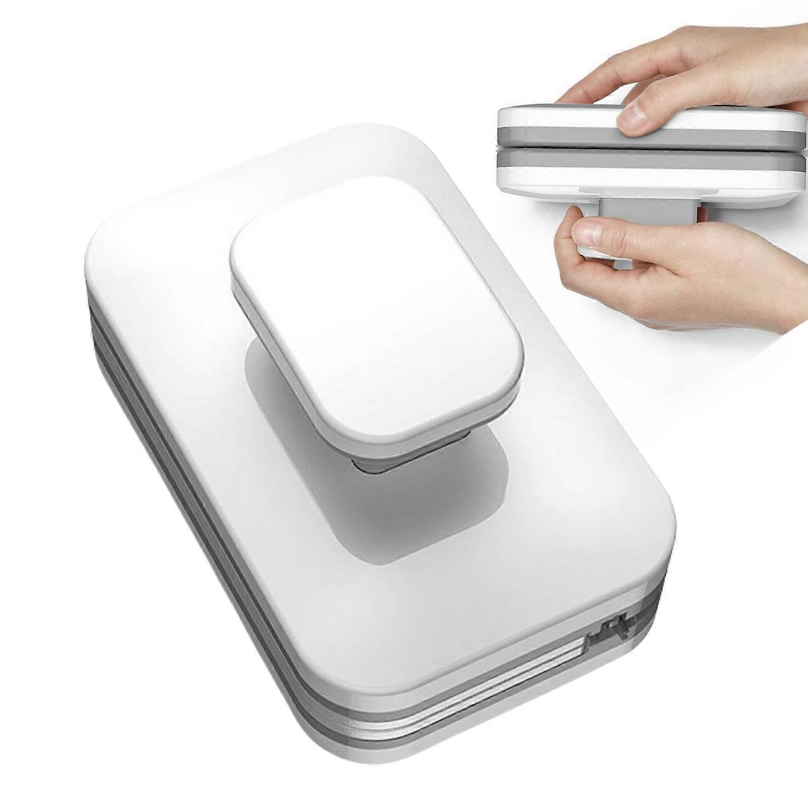 Magnetic Window Cleaning Tool - Double Sided Glass Wiper &amp; Sponge