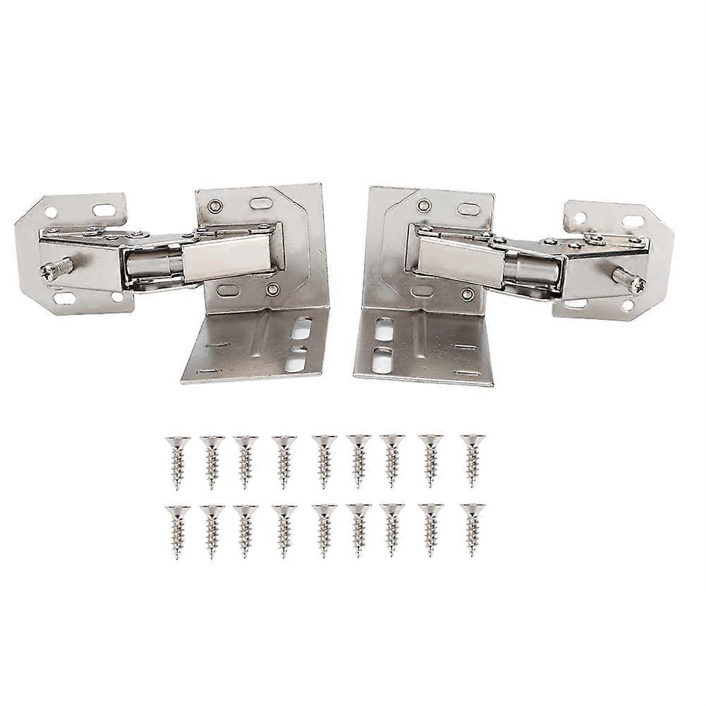 2Pcs Stainless Steel Bridge Type Hinges for Home Drawer and Door Accessories, Durable Door Hardware 3 Inch Size