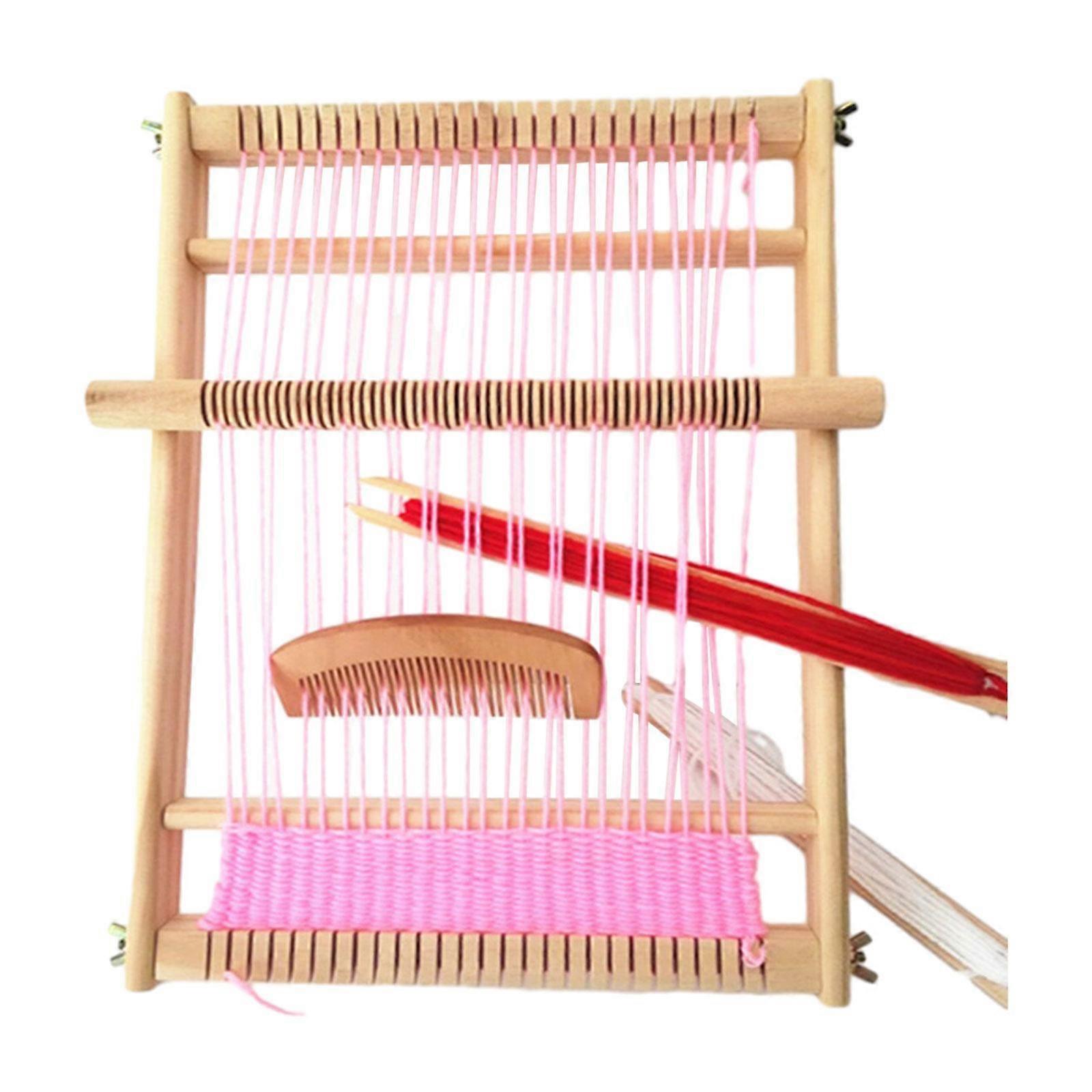 Weaving Loom Kit Craft Activity Hand Knitting Machine for Children Beginners