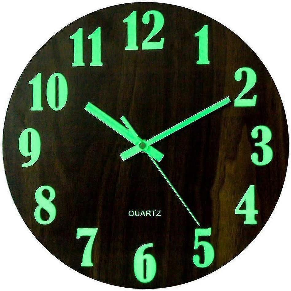 Luminous Wall Clock, Silent Wall Clock, Large Dial With 30cm