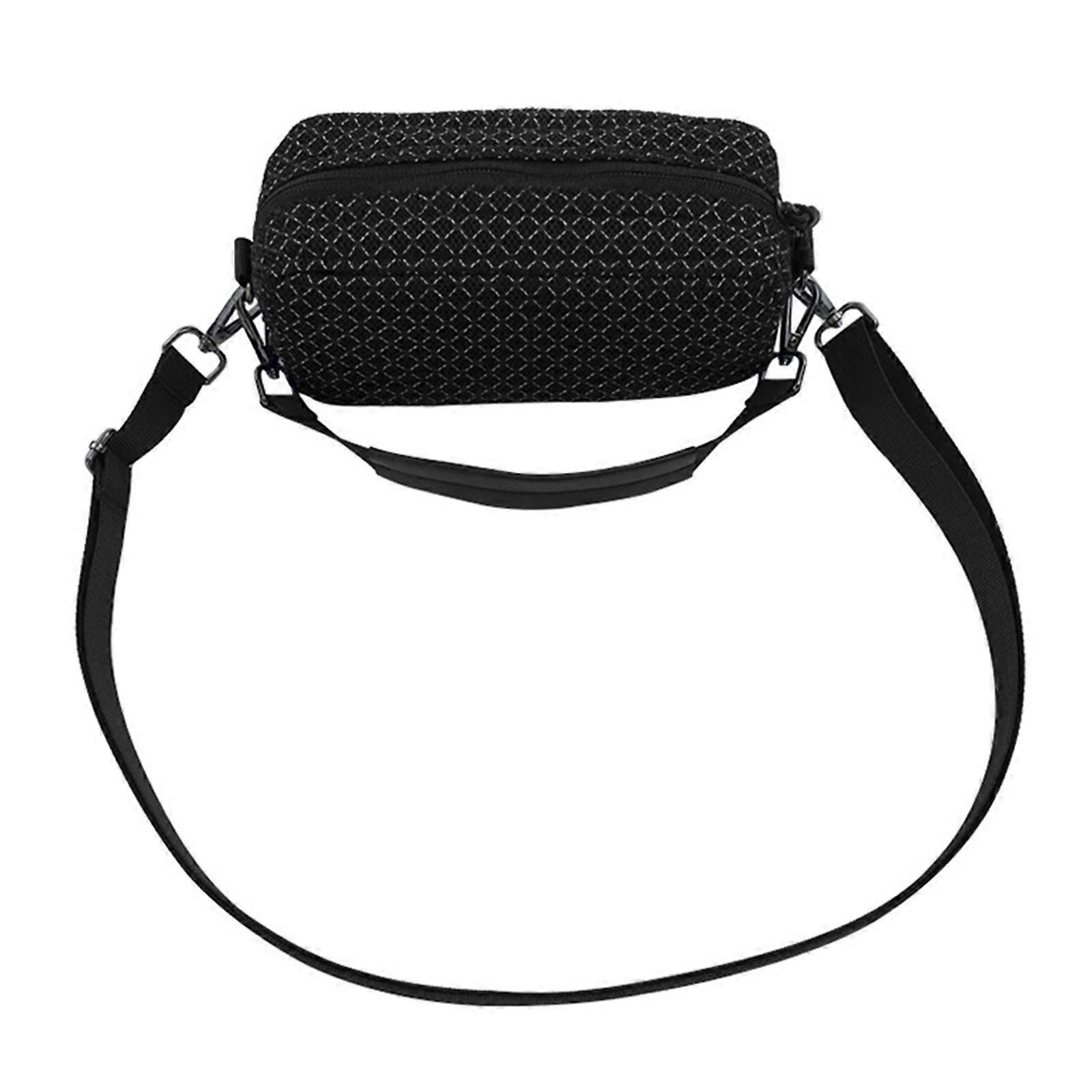 Portable Speaker Holder with Smooth Zippered Closures and Comfortable Carrying Strap Bag for Speaker