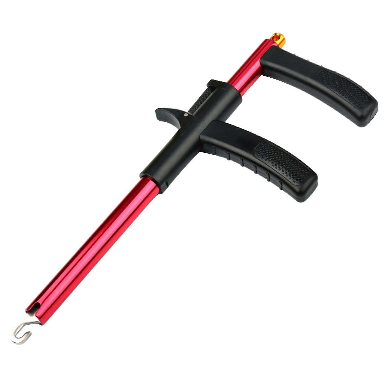 Fish Hook Remover F-Shaped Hook Puller Fishing Hooks Extractor Hook Easy Removal Tool Squeeze-Out Fishing Hook Separator Red