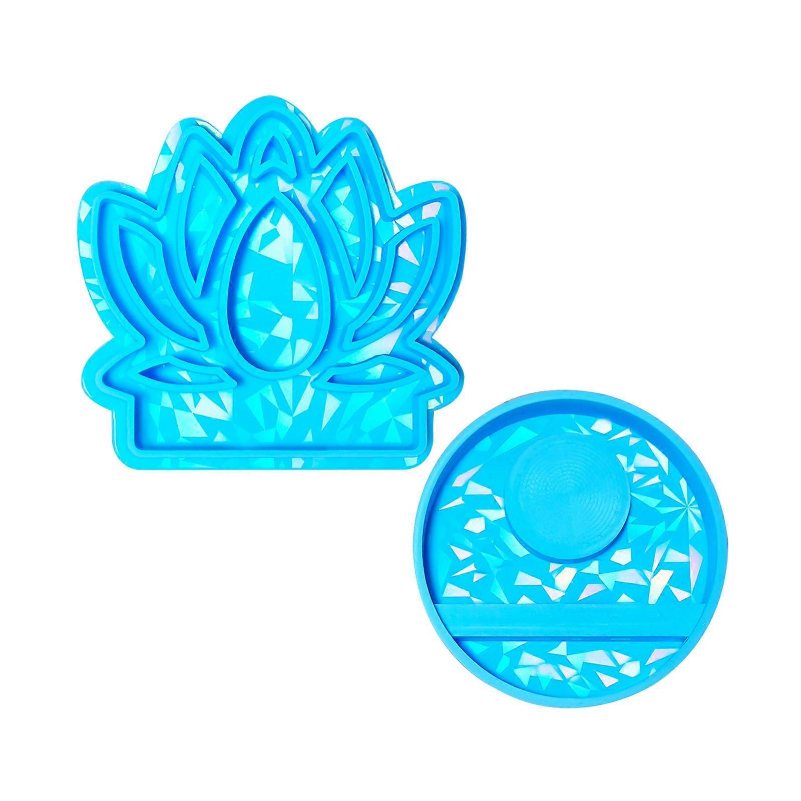 Decorative Candle Inserts Silicone Mold Easy to Use Candle Stands Insert Mold Sturdy Candle Holder Crafting Resin Mold