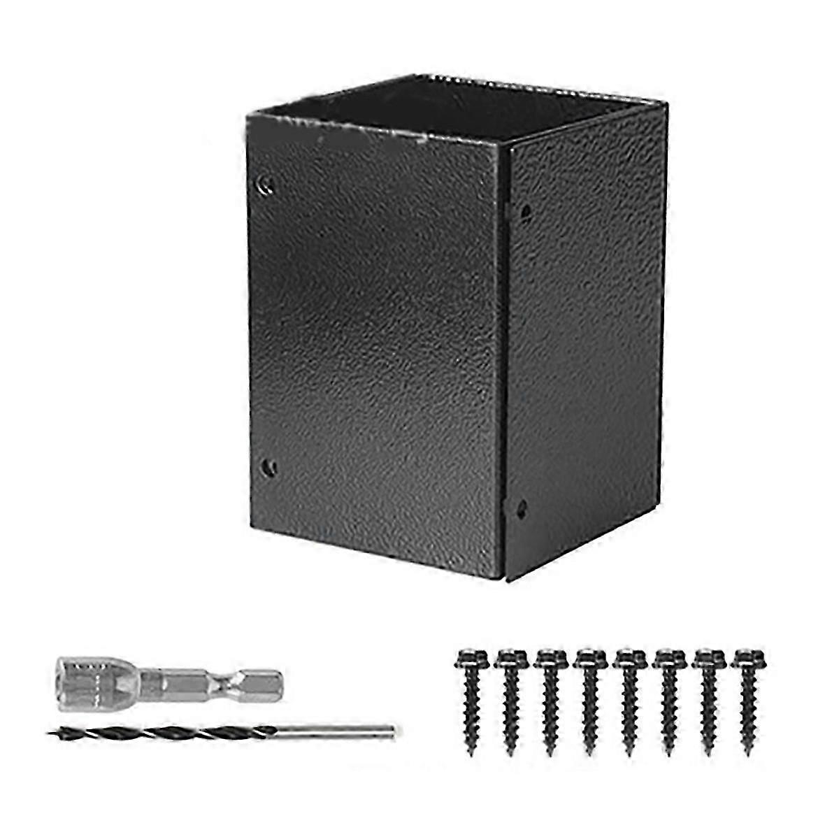 Post Base Protectors Guard for Wooden Mailbox Bracket, Protect Pavilion Deck Railing From Lawnmower JN
