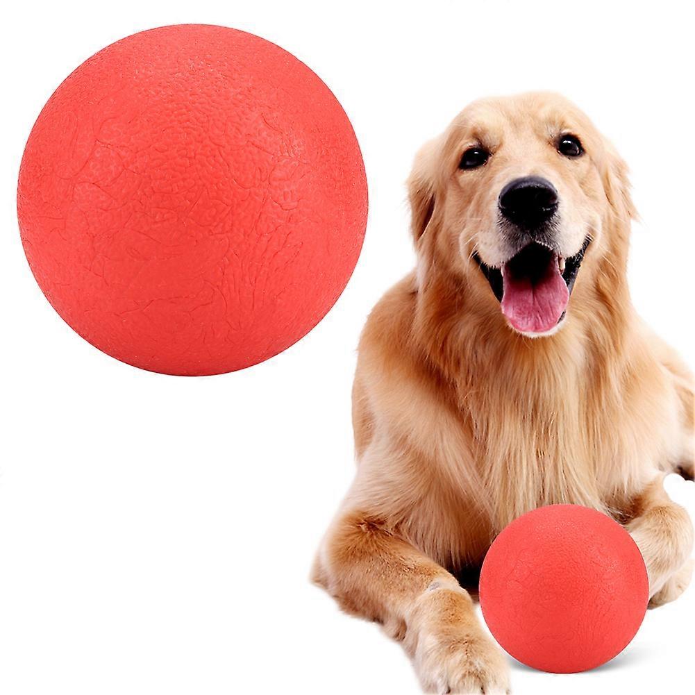 Natural Rubber Dog Toy - Extra Large Bite Resistant Teeth Grinding Ball for Interactive Training and Play