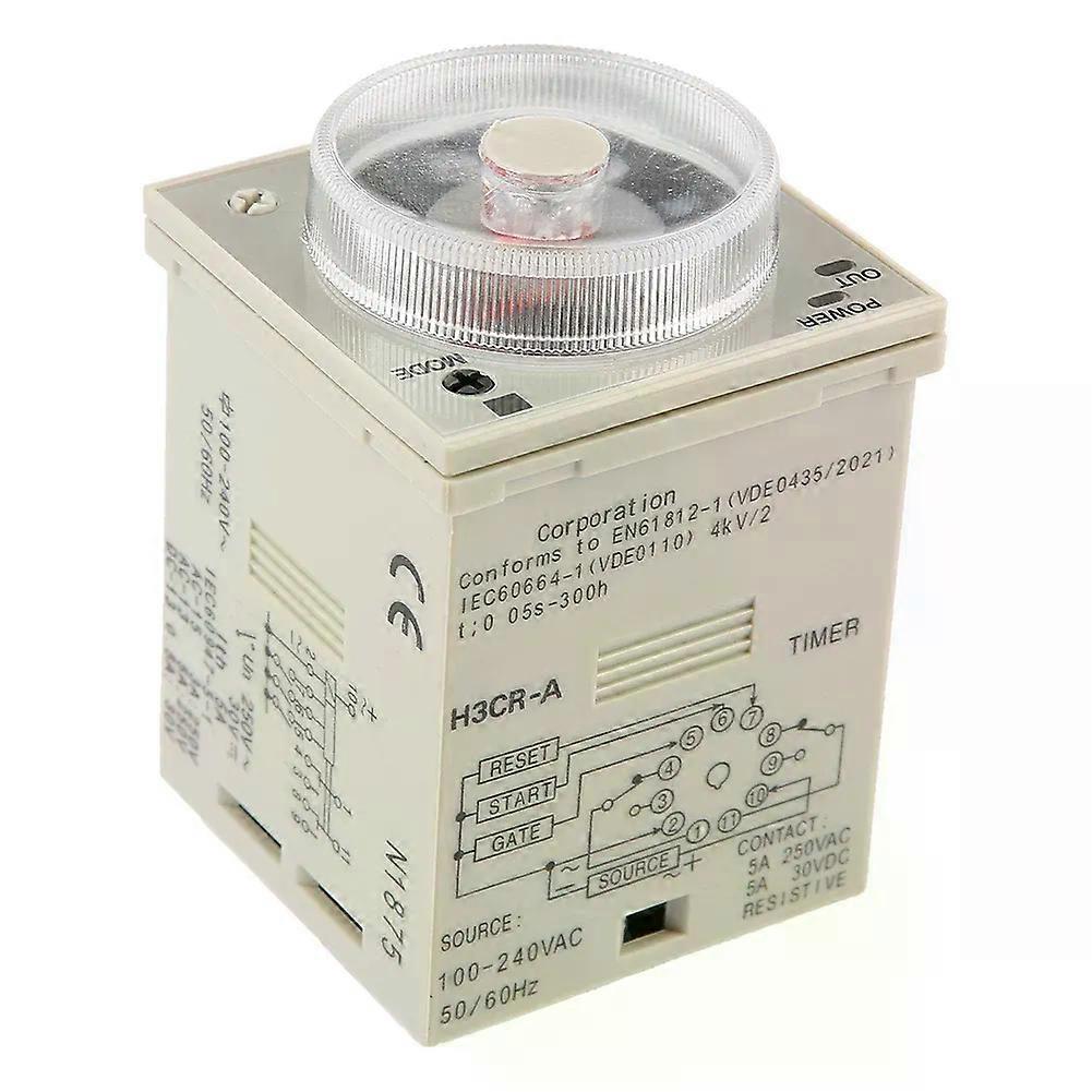 H3CRA Delay Timer Relay 05S300H Knob Control Time Relay 11Pin AC220V ...