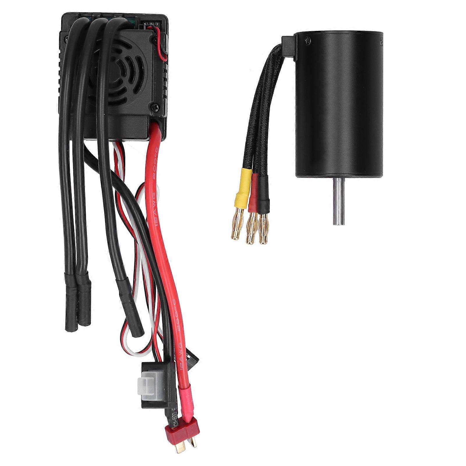3660 3800KV Motore Brushless e 80A ESC con T Plug Combo Set Sostituzione per Auto 1/8 RC