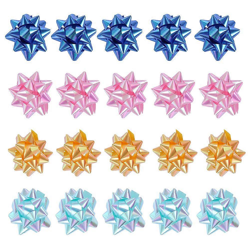 50pcs Gift Wrapping Box Pull Bows Xmas Present Pull Flower for Decor Use