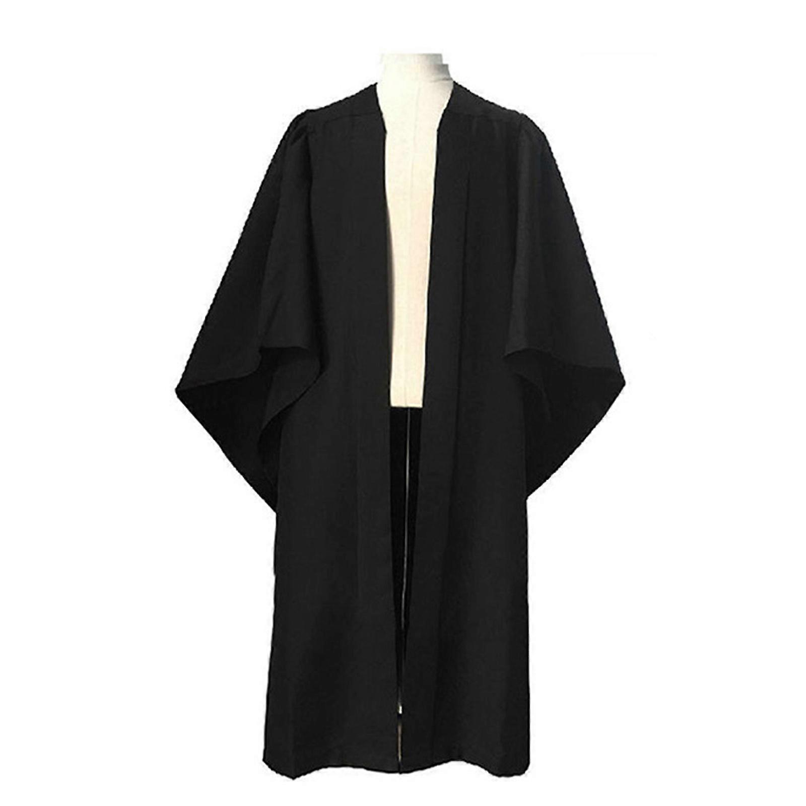 Ενηλίκων Unisex ματ φόρεμα αποφοίτησης για το γυμνάσιο &; Bachelor Ρόμπες χορωδίας για την εκκλησία Ρόμπα δικαστή Κοστούμια Μαύρο 54 μ.