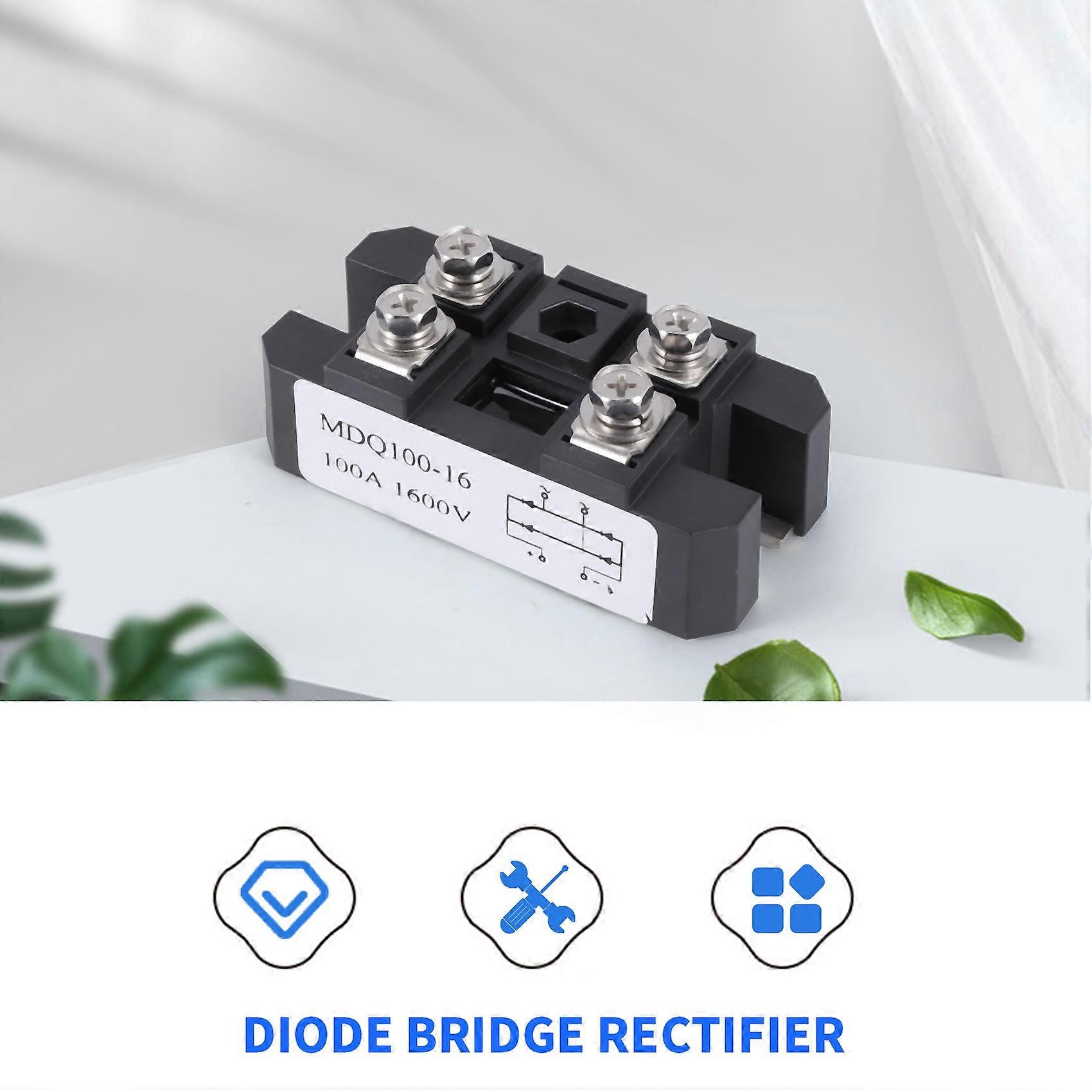MDQ 100A-1600V Black Single-Phase Diode Bridge Rectifier 100A Amp