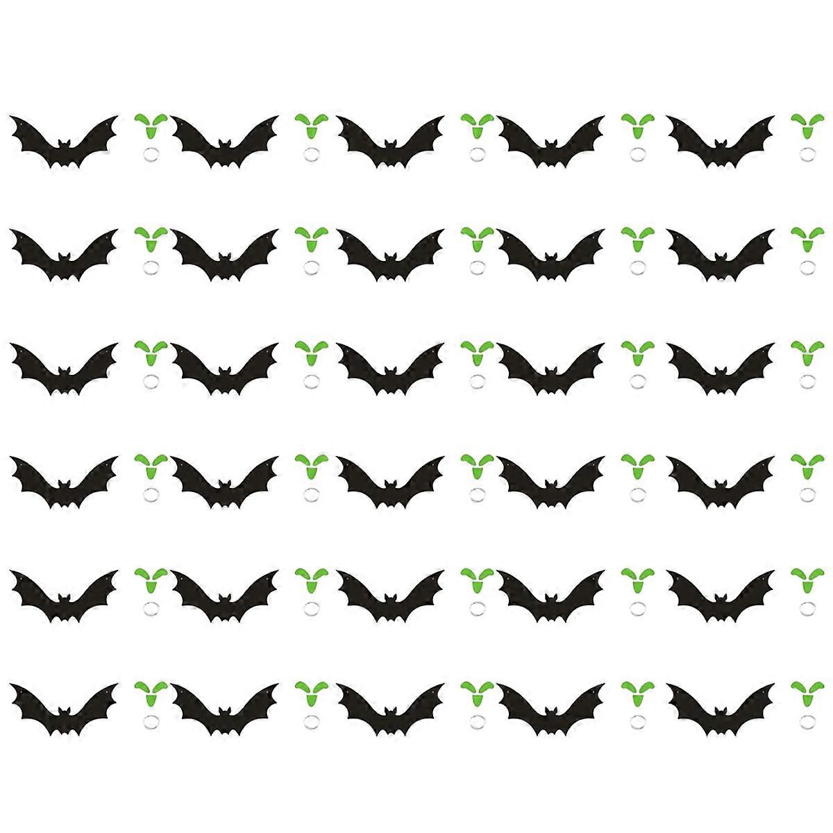 Hanging Bat Halloween Outdoor Decorations Green