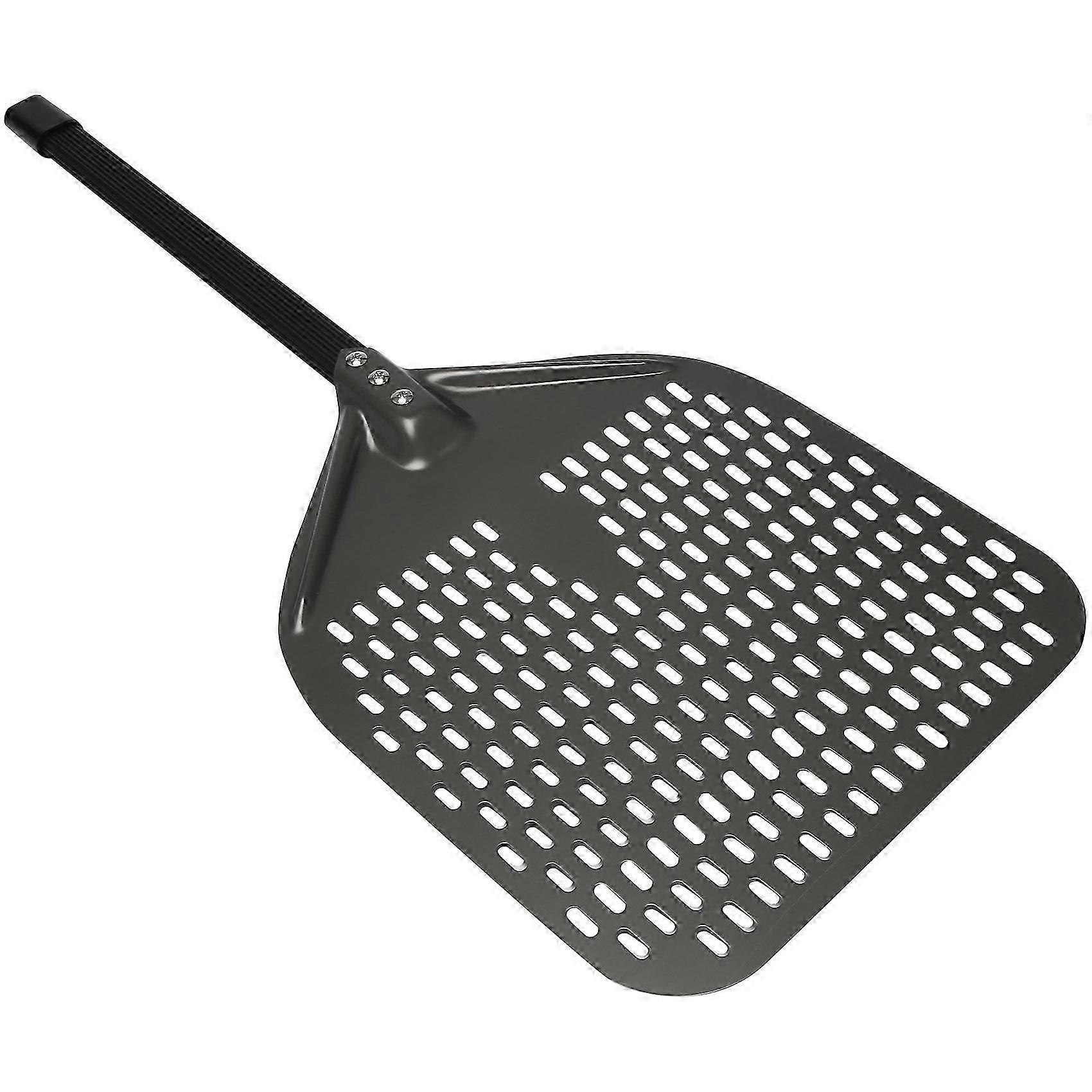 Perforated Pizza Peel, 12 Inch Rectangular Pizza Peel Turning Pizza Peel Pizza Shovel for Baking Ho