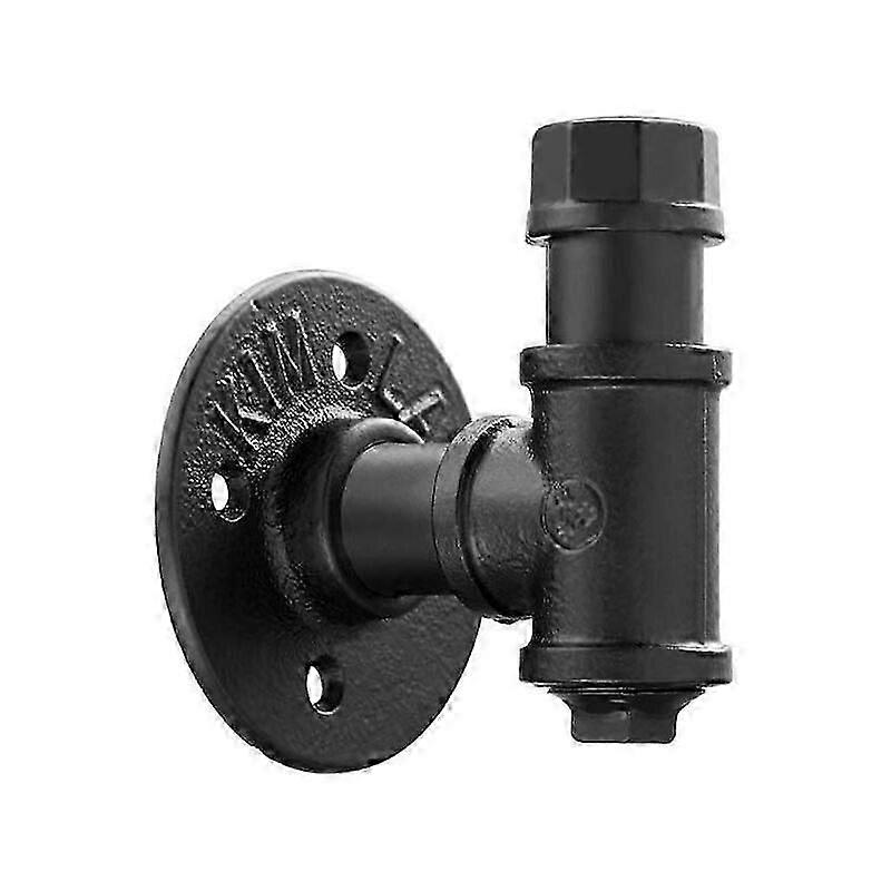 Retro industrial hexagonal hook 3psc kitchen and bathroom support on combination wall hooks (black 1PCS)