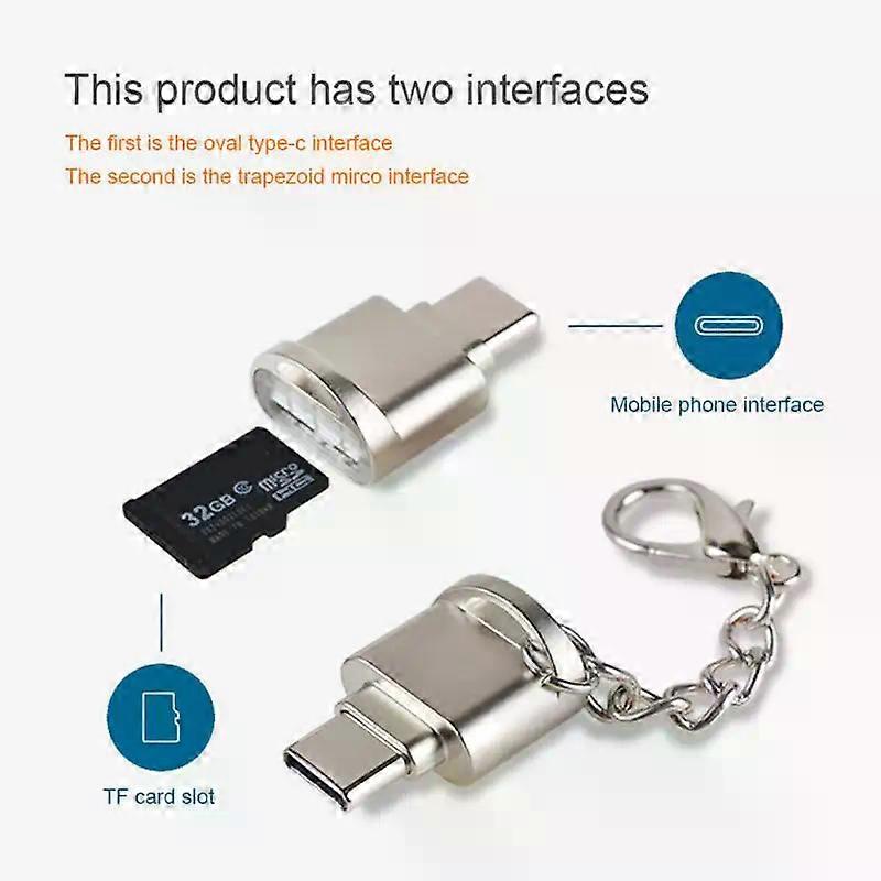 Adattatore OTG USB 3.1 Tipo C Micro SD TF Lettore di schede di memoria per Samsung Galaxy S9 L Lettori di schede SIM e accessori di backup