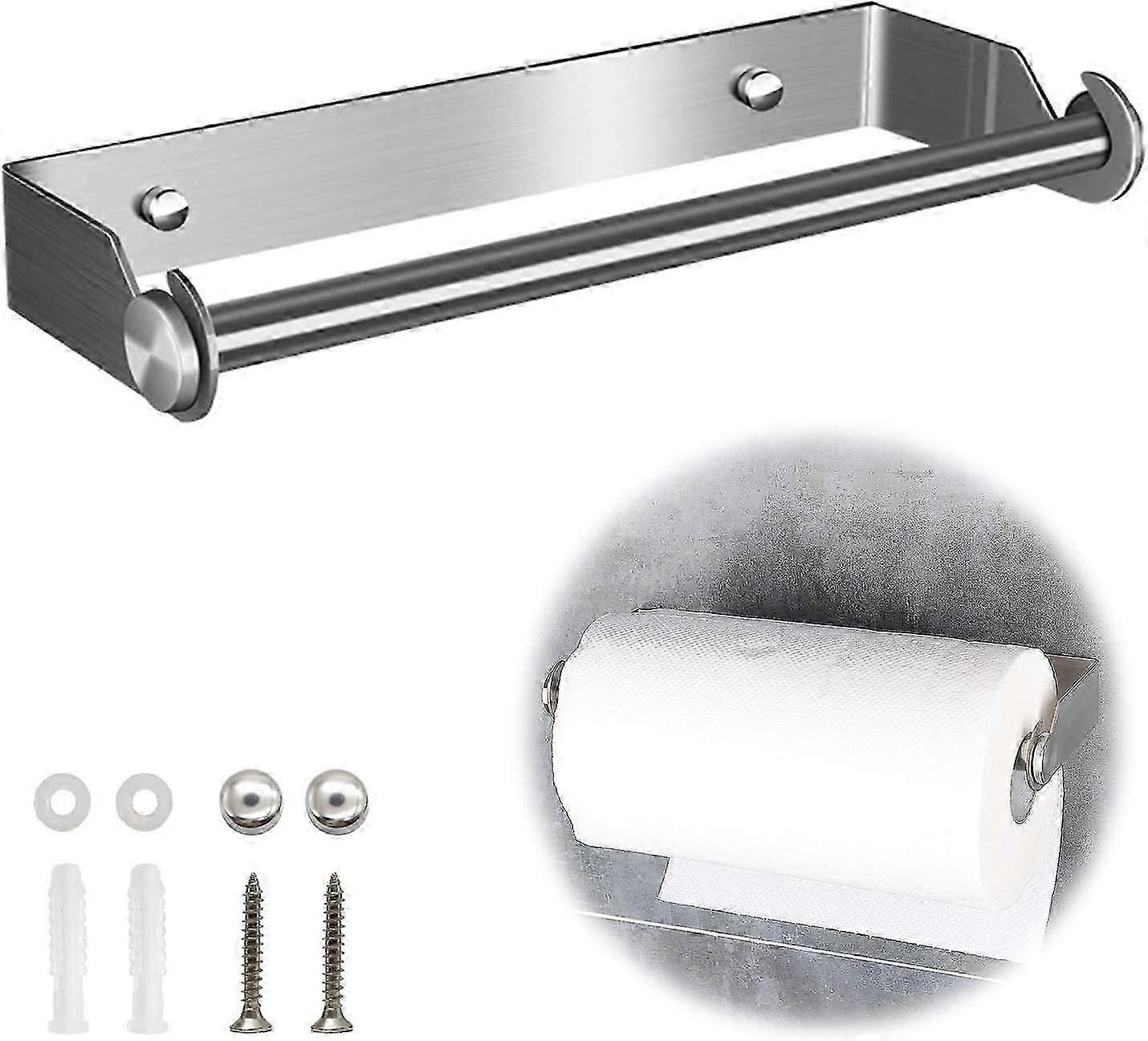 الفولاذ المقاوم للصدأ المطبخ ورقة منشفة حامل المطبخ لفة حامل موزع شنت على الحائط 27cm