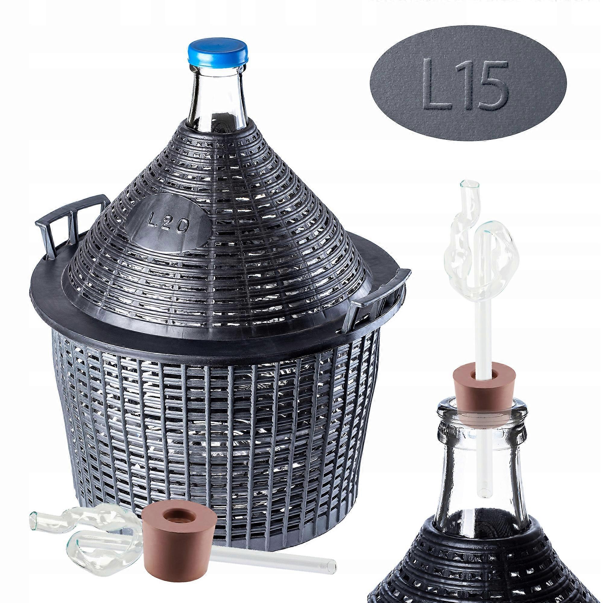 KADAX Wine Ridge csempe 15 literes boros lufi csődugó kosárkészletben