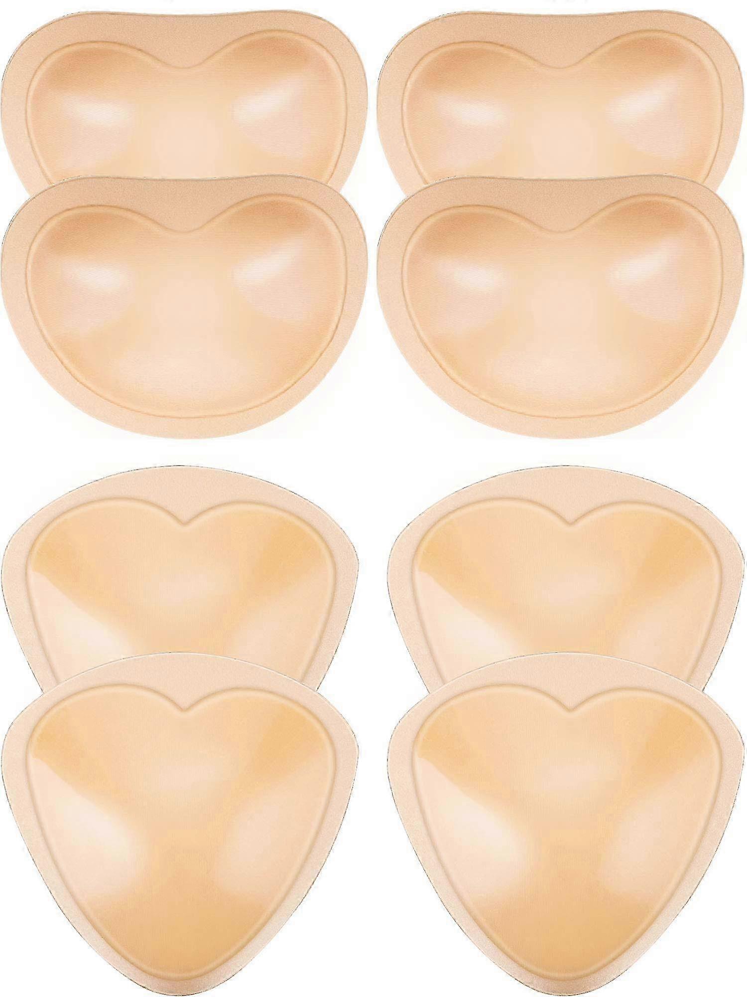 Removable Push-Up Breast Enhancers for Bikinis 2 Pairs with Self-Adhesive Bra Pads