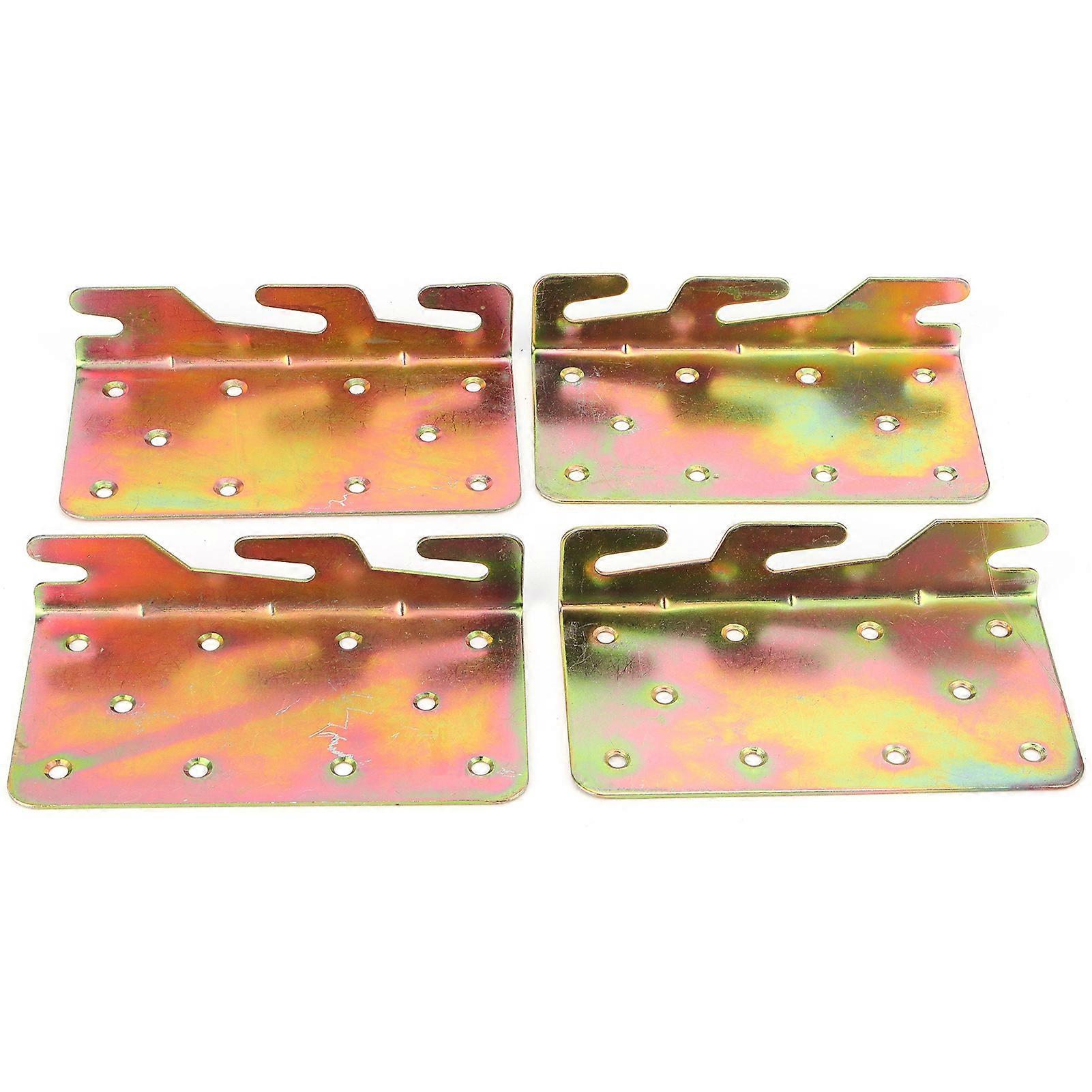 Bed Hinge Thickened Bed Buckle Bed Frame Connector Hardware Kit for Wooden Bed Railing Frame