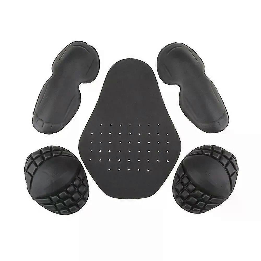 5Pcs/set Motorcycle Armor Jacket Insert Back Protector Thicken High elasticity Rider Armor Back Spine Protective Pad