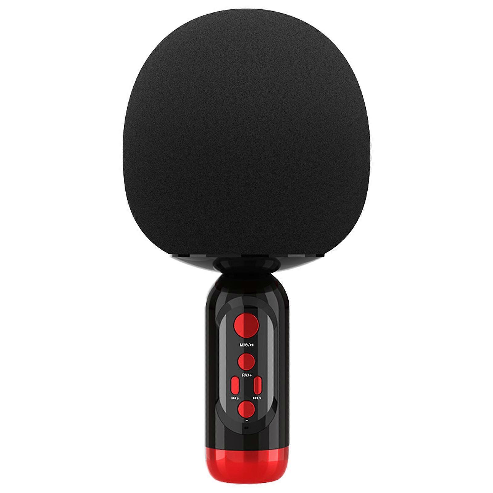 K2 Portable Handheld Microphone Wireless Bluetooth-compatible 5.0 Capacitive Mic for Event and Home Entertainment  Black
