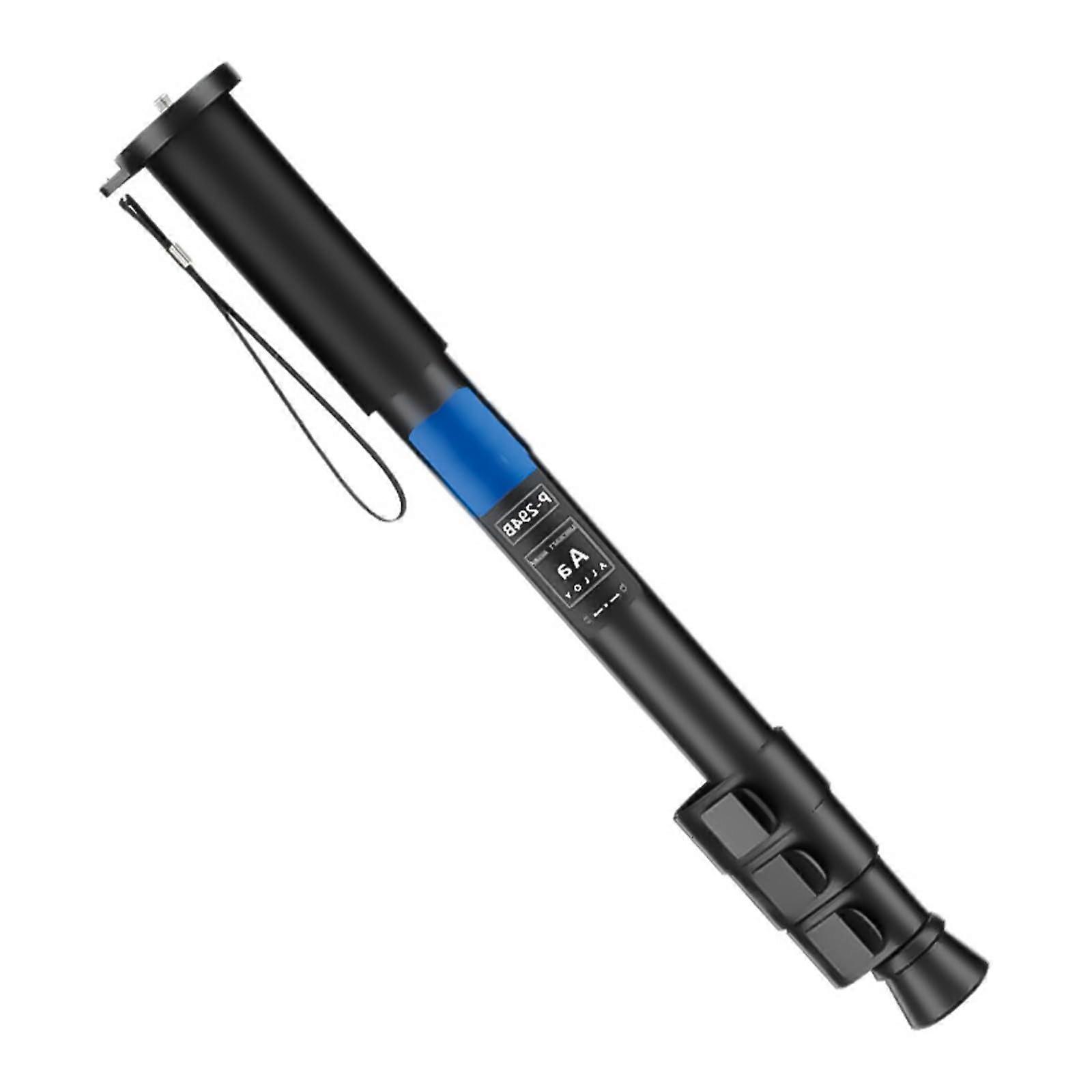 Camera monopod, 5 kg load capacity, with 1/4 to 3/8 screw adapters, aluminum for multiple devices