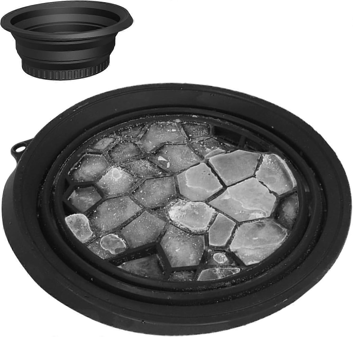 Bol de bain de glace pour le visage, baignoire de lavage pour le visage, lavabo pliable en silicone avec bac à glaçons, plongée froide pour le visage, trempage rapide du visage, bol de soins de la peau pour Pu