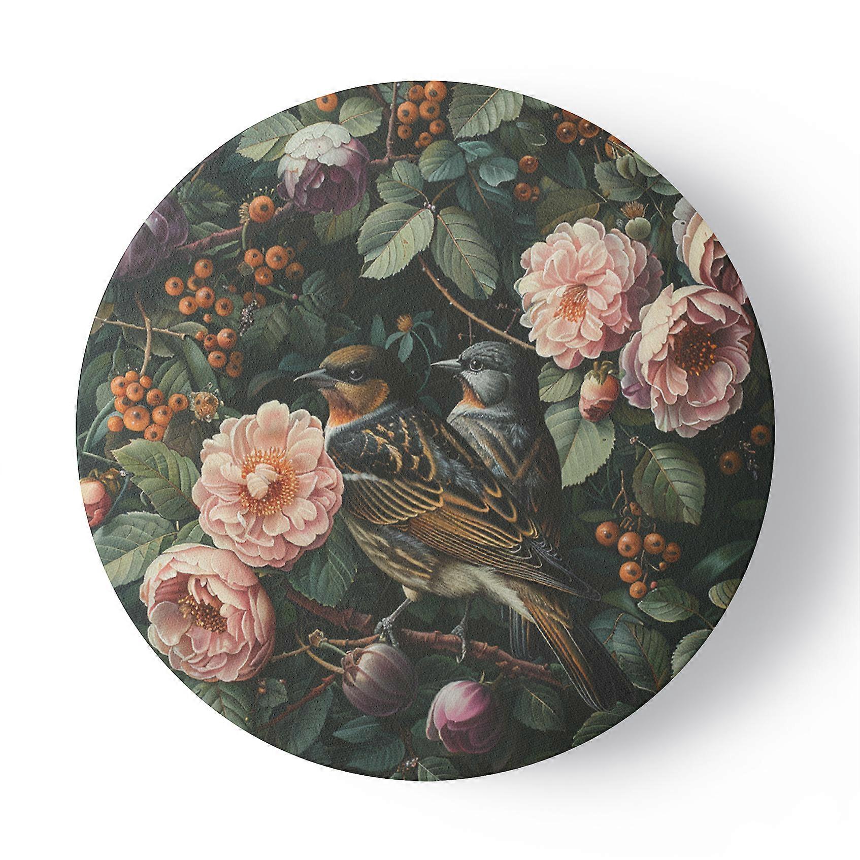 Lienzo, Pájaros Hojas Naturaleza - 60x60