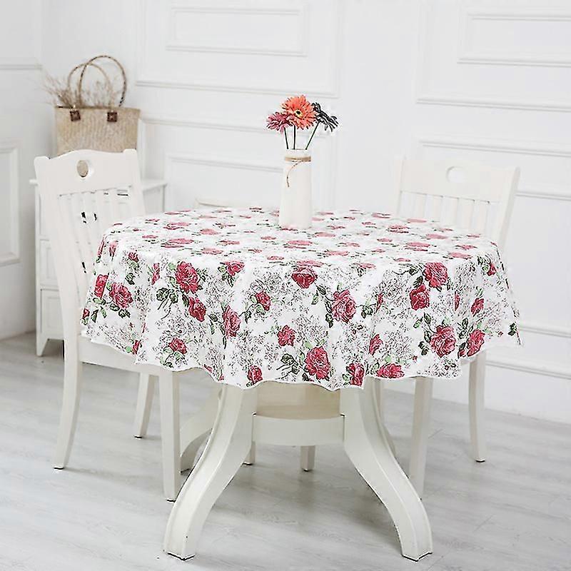Round Tablecloth Grey Polyester Round Table Cloth Wipe Clean 180cm Wrinkle Free And Stain Resistant Circle Table Cloth