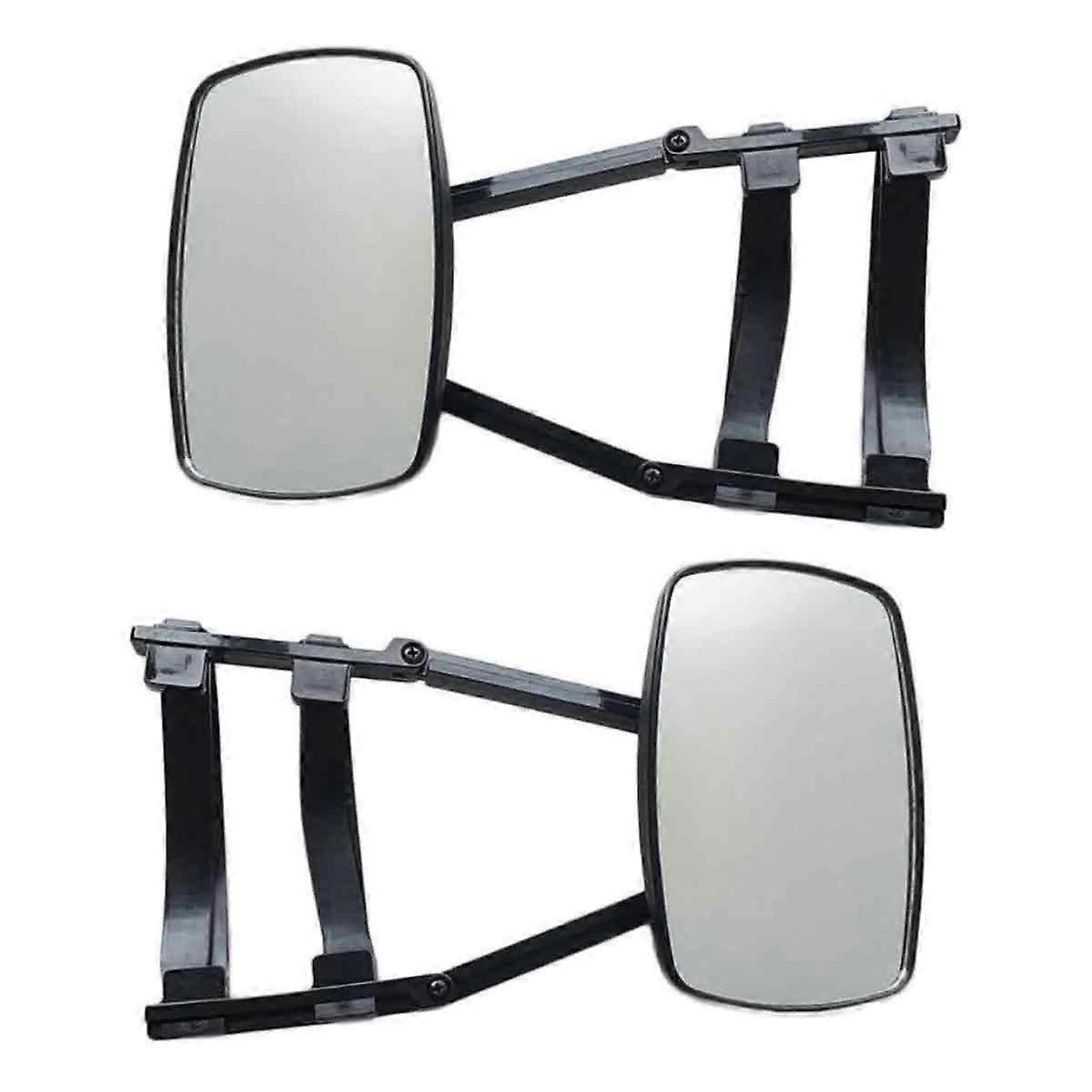 2x Universal Motorhome Mirrors – 190 x 120 mm – Foldable, adjustable, articulated – Extra visibility – Suitable for caravans