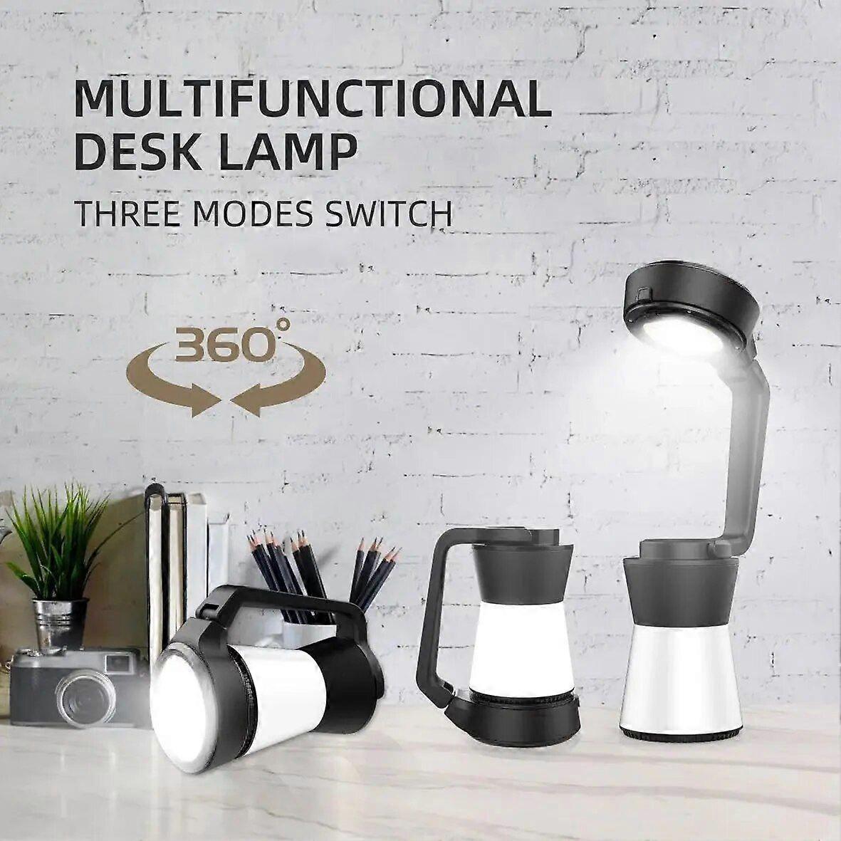 3-in-1 Rechargeable Emergency Tent Light LED Multi-function Camping Light Outdoor Hiking Camping Light