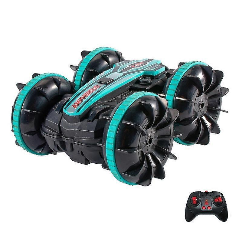 2.4G Amphibious Stunt Remote Control Car Green