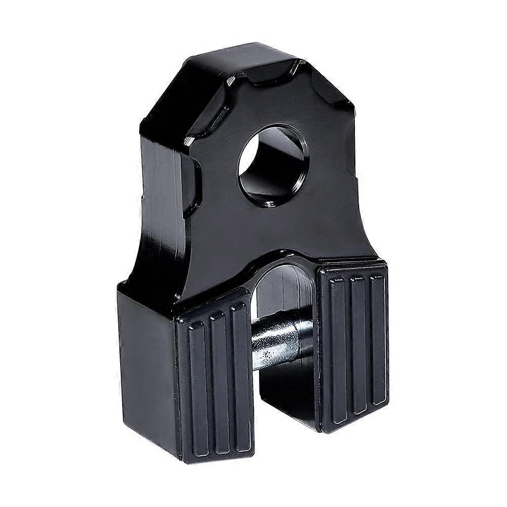 Black Winch Shackle 30,000lbs Heavy-Duty Flat Towing Mount Hook for Jeep and Trailer Compatibility