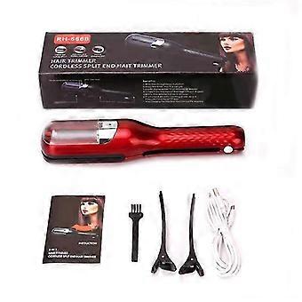 Hair Split Ends Trymer Remover Damaged Hair Repair Hair Care Care Treatment Akumulatorowe bezprzewodowe strzyżenie włosów Czerwona wtyczka UE