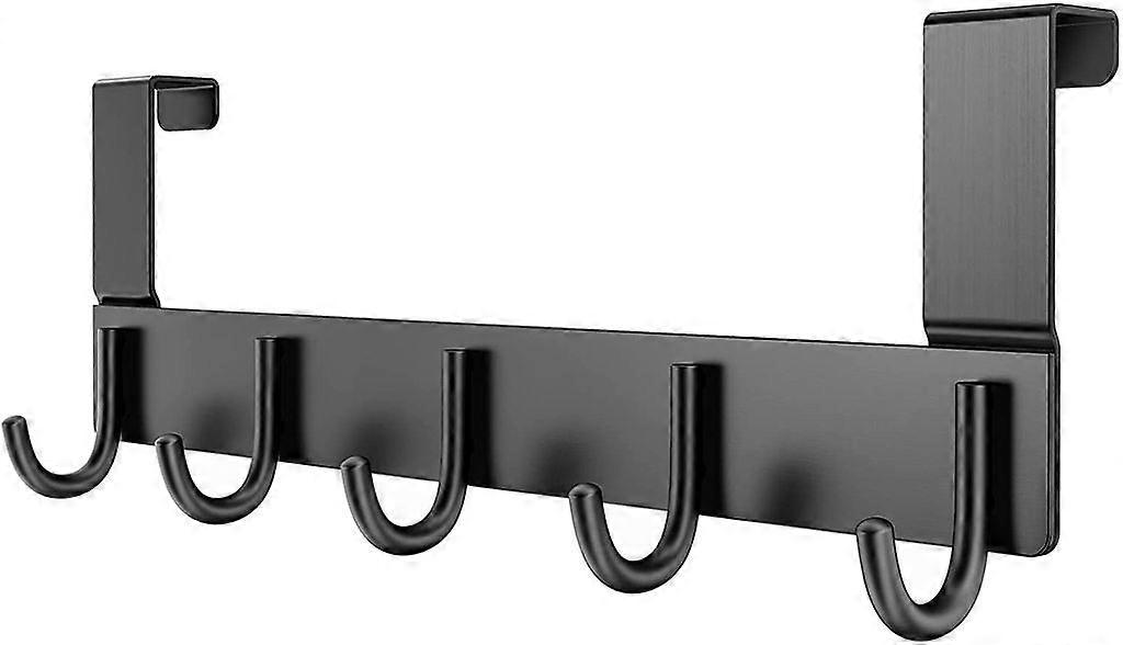 Hook-Black 5-Hook Behind Door